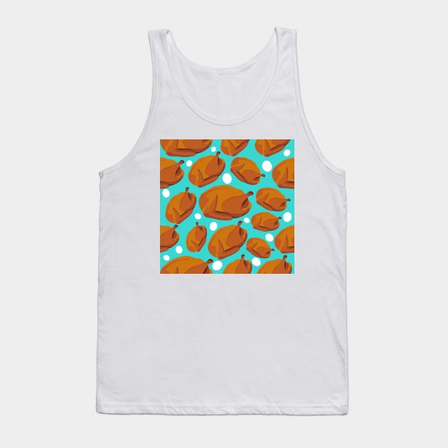 Turkey Time Polka Dots Tank Top by GemmasGems